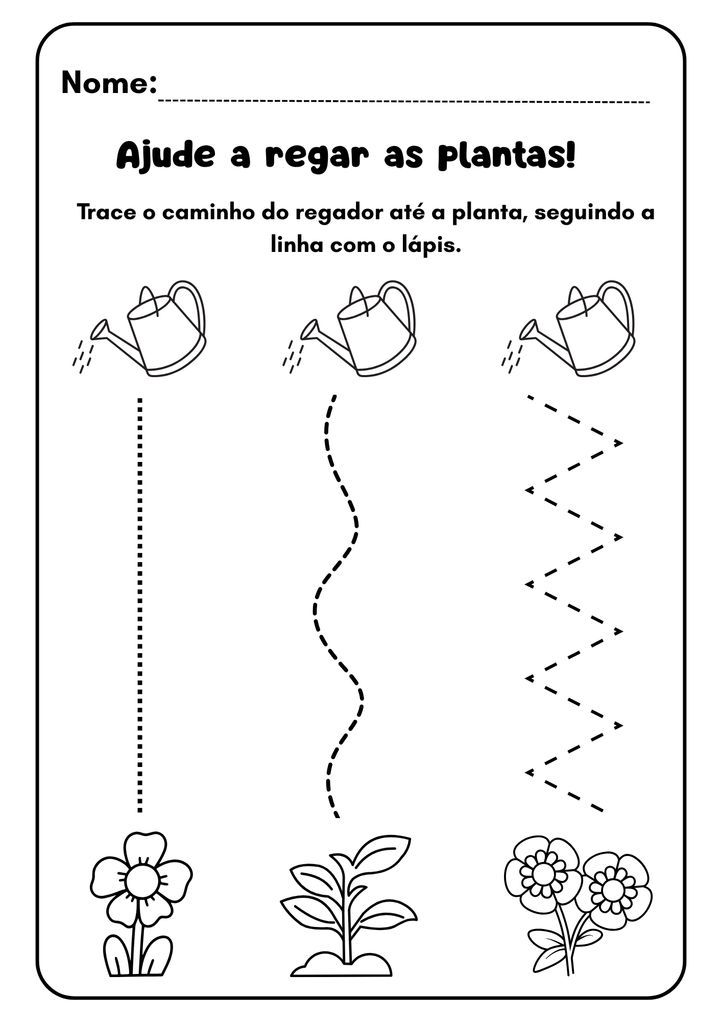 Preto e Branco Educação Infantil Motricidade fina Atividade escolar